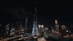 Dubai Museum of the Future: Burj Khalifa lights up