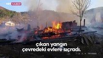 Kastamonu'da köyde yangın: 15 ev hasar gördü