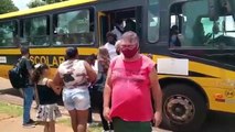 Superlotação em ônibus escolar de Frutal