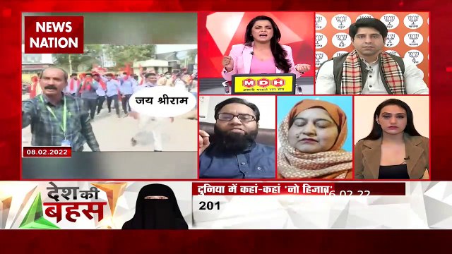 Desh Ki Bahas : हिजाब नहीं तो ये बम बरसाएंगे- शहजाद पूनावाला, नेता BJP