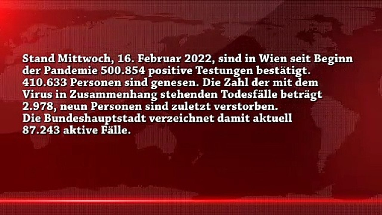 Corona News Wien Stand 16.02.2022