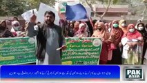 پنجاب بھر میں محکمہ صحت کا 6 ہزار ملازمین کو فارغ کرنے کے حتمی فیصلہ کے خلاف احتجاج
