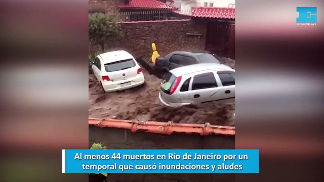 Al menos 44 muertos en Río de Janeiro por un temporal que causó inundaciones y aludes