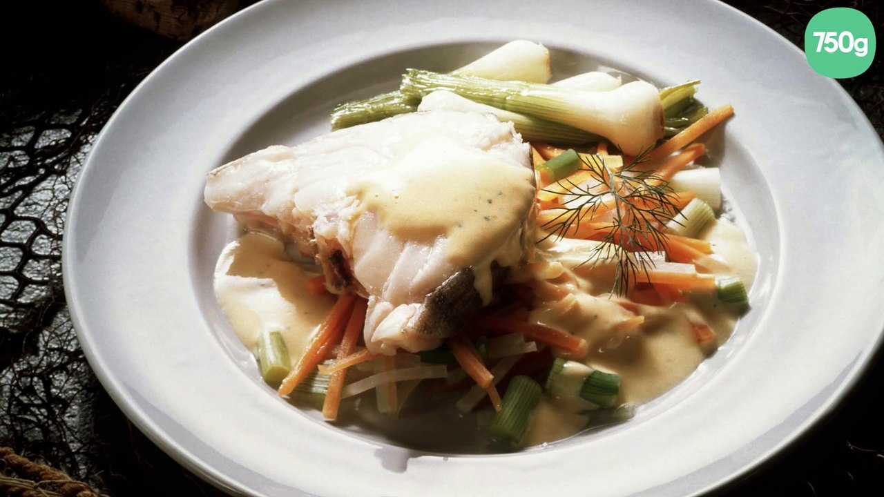 Dos de cabillaud et ses petits légumes