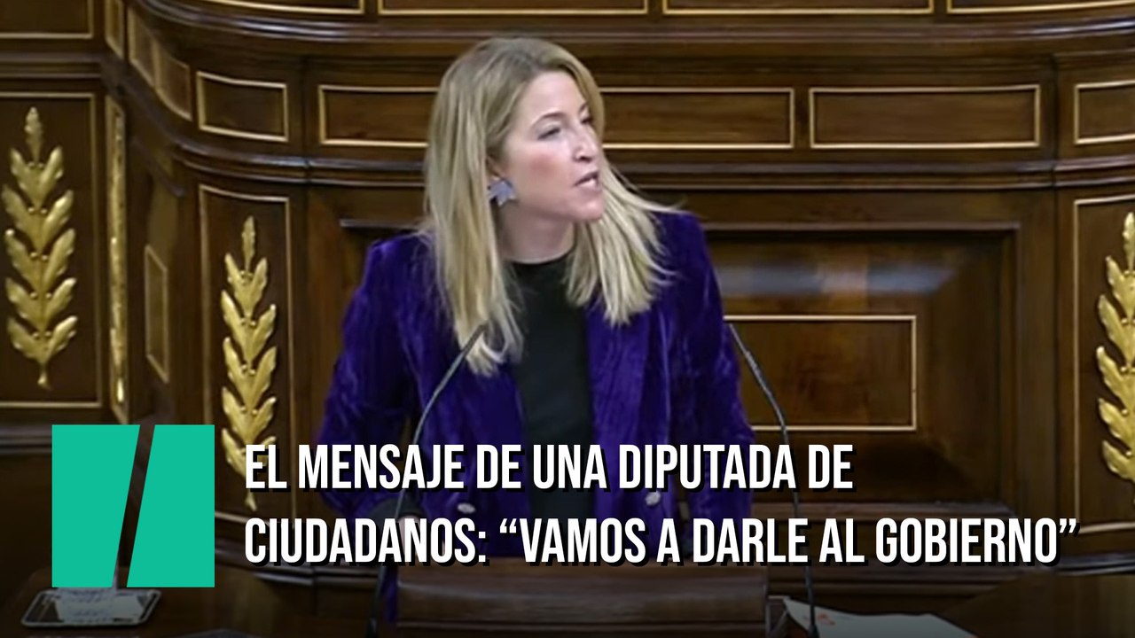 El mensaje de una diputada de Ciudadanos: "Vamos a darle al Gobierno"