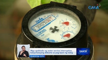 Mga apektado ng water service interruption, kanya-kanyang diskarte sa pag-iipon ng tubig | Saksi