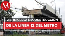 Inician obras de reconstrucción de la linea 12 del metro
