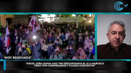 Ángel Ceña (Soria ¡Ya!): "No descartamos el sí a Mañueco pero con compromisos y plazos concretos"