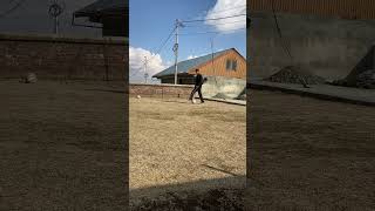 Kicking a Soccer Ball into Backpack