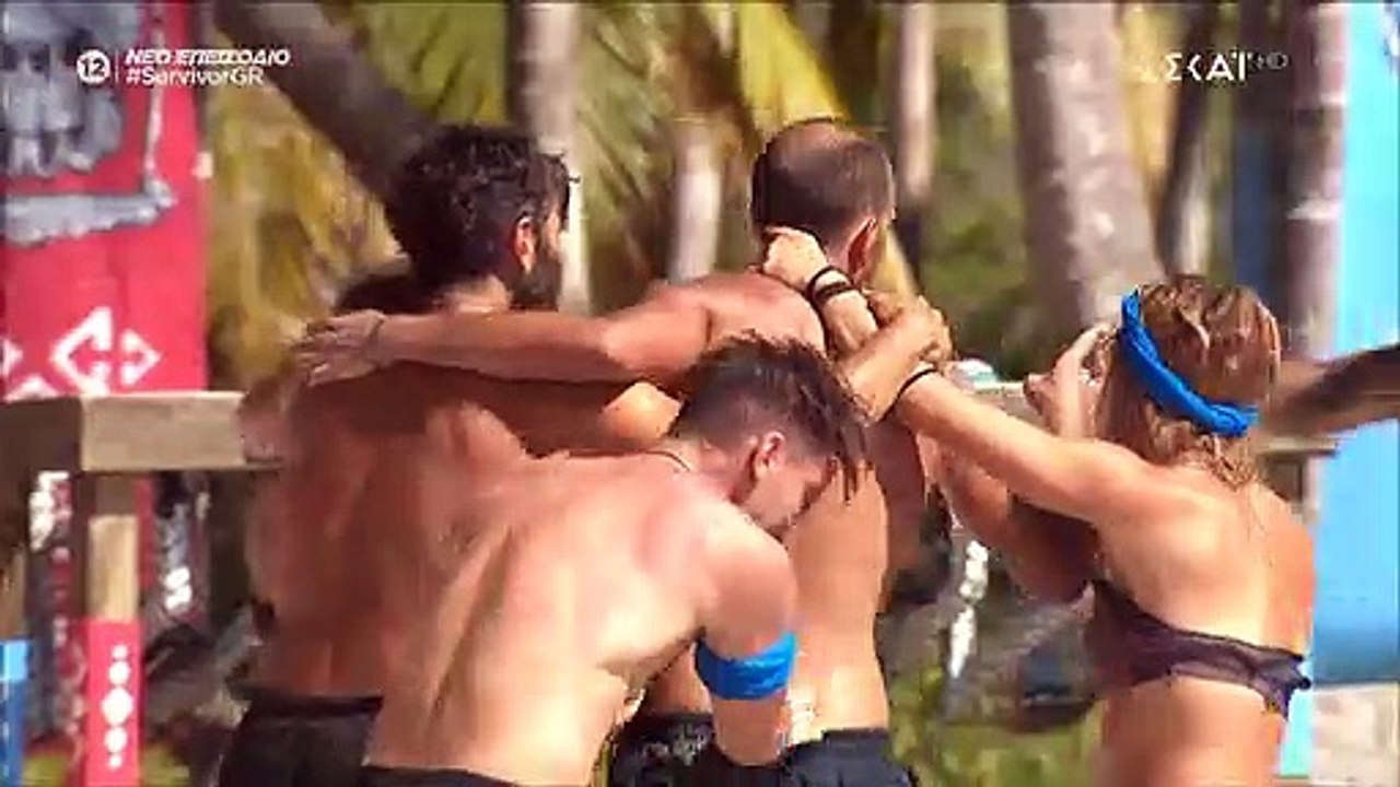 Survivor: Οι Μαχητές κέρδισαν το έπαθλο φαγητού...