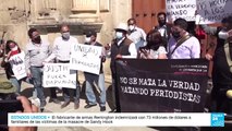 Protesta de periodistas en México en rechazo a la ola de asesinatos en el gremio