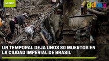 Un temporal deja unos 80 muertos en la ciudad imperial de Brasil