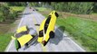 Cars VS Massive Spike Strip - AUDİ Speed Car Crashes - BeamNG Drive