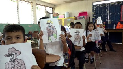 Estudiantes de colegio Félix Rubén García destacan legado del General Sandino