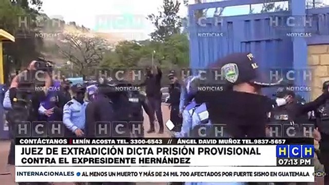 El extraditable JOH cumplirá Prisión Preventiva en el Comando de Fuerzas Especiales “Cobras”