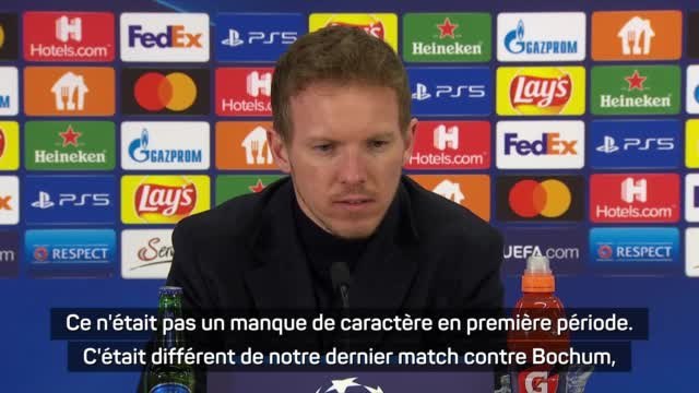 8es - Nagelsmann : On aurait pu mieux faire sur certaines situations