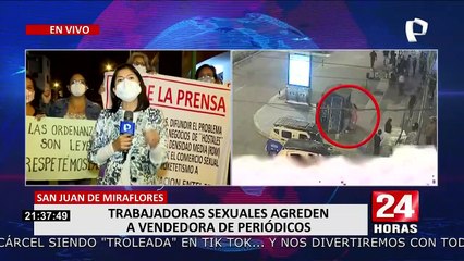 SJM: trabajadoras sexuales agredieron a vendedora de periódico