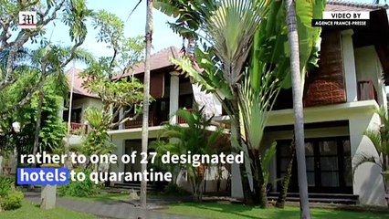 First international flight in nearly two years lands in Bali