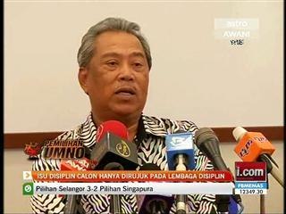 Isu disiplin calon hanya dirujuk pada lembaga disiplin