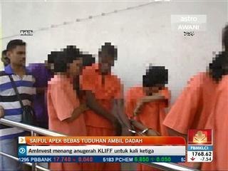 Saiful Apek bebas tuduhan ambil dadah