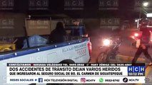 Tres jóvenes resultan heridos en dos accidente viales en Siguatepeque