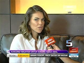 Serinda Swan kunjungi Malaysia sokong kerja amal