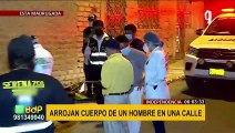 Independencia: hallan cuerpo de un hombre que habría sido arrojado desde mototaxi