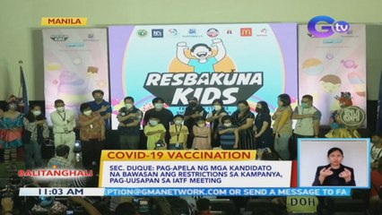 Mga anak, pamangkin, at apo ng mga kawani ng DOH, nagpabakuna | BT