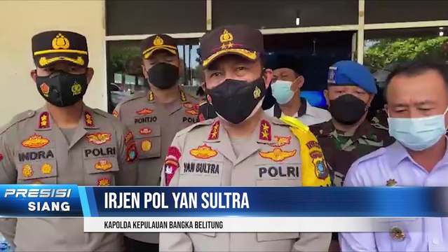 Kapolda Babel Pantau Kegiatan Vaksinasi Booster di Gedung Sepintu Sedulang Sungailiat