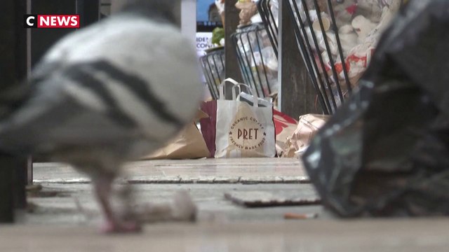 Grève des éboueurs : les poubelles débordent aux abords de la gare