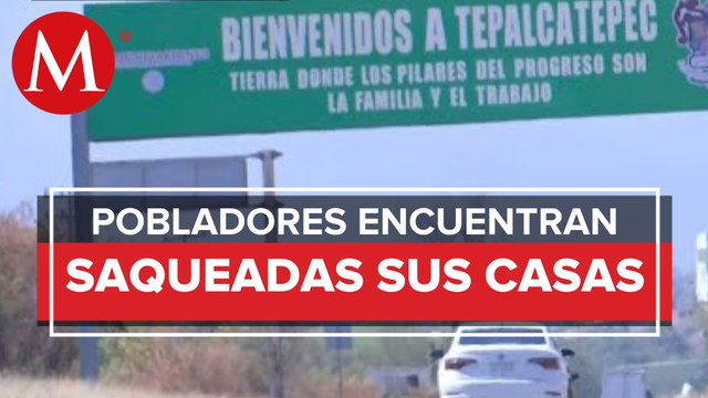 En Tepalcatepec, pobladores regresan a su casa tras haber sido desalojados por la delincuencia