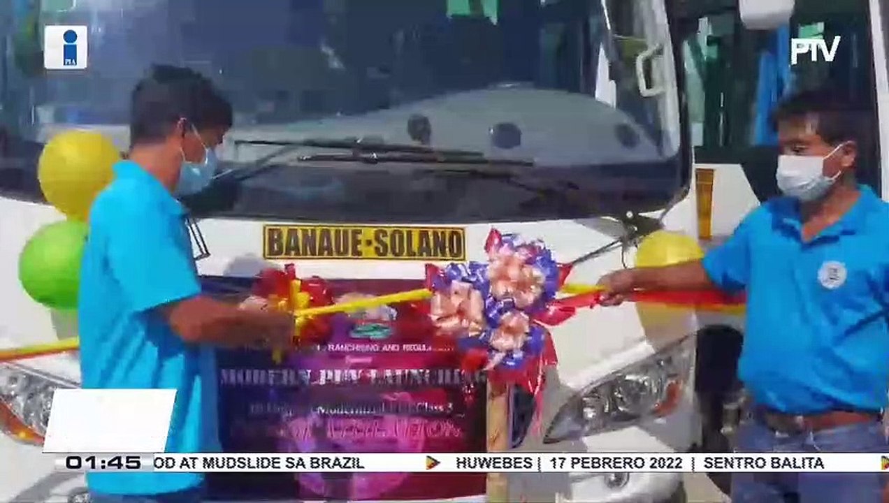 10 modernized jeepneys, bibiyahe na rin sa rutang Ifugao-Nueva Vizcaya
