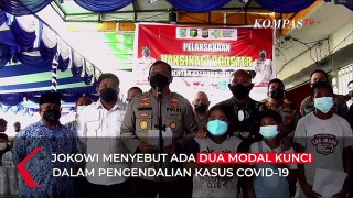 Tinjau Vaksinasi Serentak, Jokowi Ungkap Dua Kunci Penting Atasi Omicron!