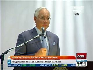 Najib pertahan jawatan Presiden UMNO