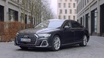 The new Audi A8 L 60 TFSI quattro Exterior Design in Manhattan Grey