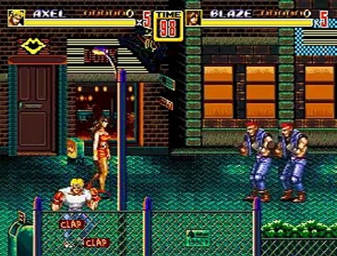 Streets of Rage 2 online multiplayer - megadrive