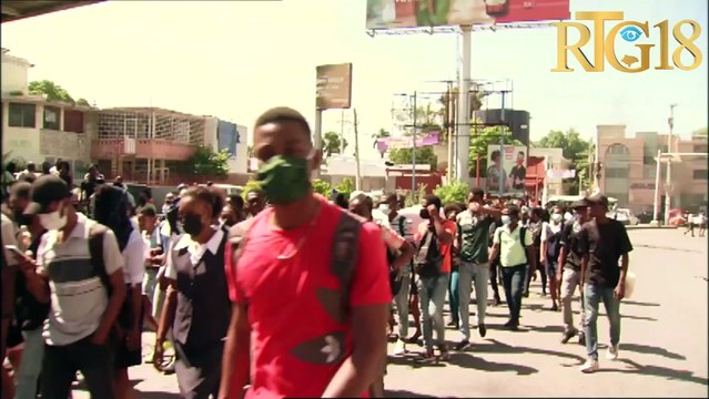 Mouvman etidyan lekòl nasyonal enfimyè yo pou mande liberasyon Fabiola Payen nèg ak zam kidnape