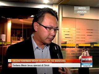 Skuad Harimau Muda bertolak ke Bandung