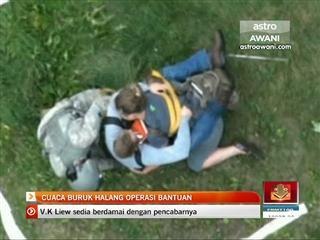 Cuaca buruk halang operasi bantuan