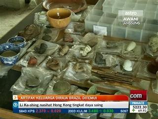 Artifak keluarga diraja Brazil ditemui