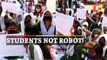 Girl Students Launch Protest Demanding UG Exams In Online Mode, Watch Reactions