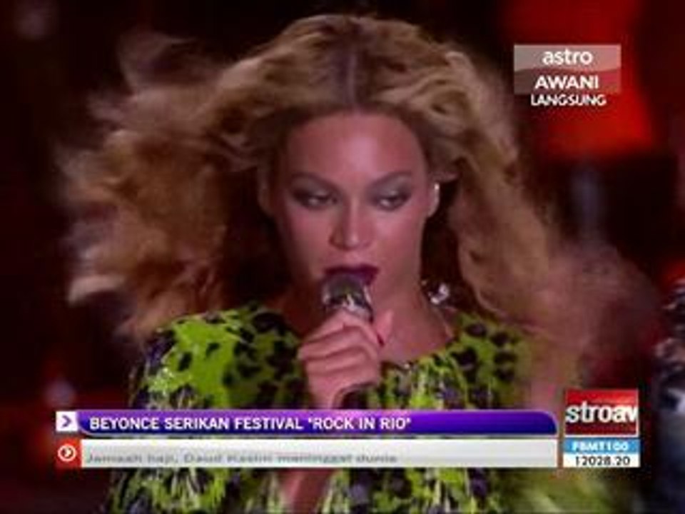 Beyonce serikan festival 'Rock in Rio'