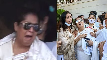 Bappi Lahiri Funeral के दौरान Wife की हालत खराब, आंसू रूक नहीं रहे WATCH VIDEO | Boldsky