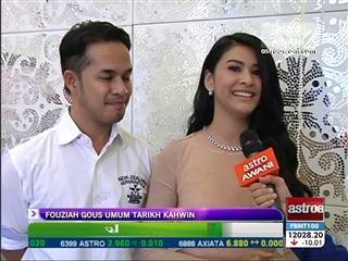 Fouziah Gous umum tarikh kahwin