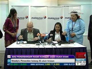 MAS penerbangan rasmi Konsert Shah Rukh Khan