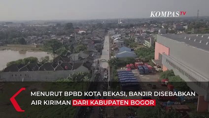 Pantauan Udara Banjir di Kawasan Bekasi, Ketinggian Air Mencapai 2 Meter!