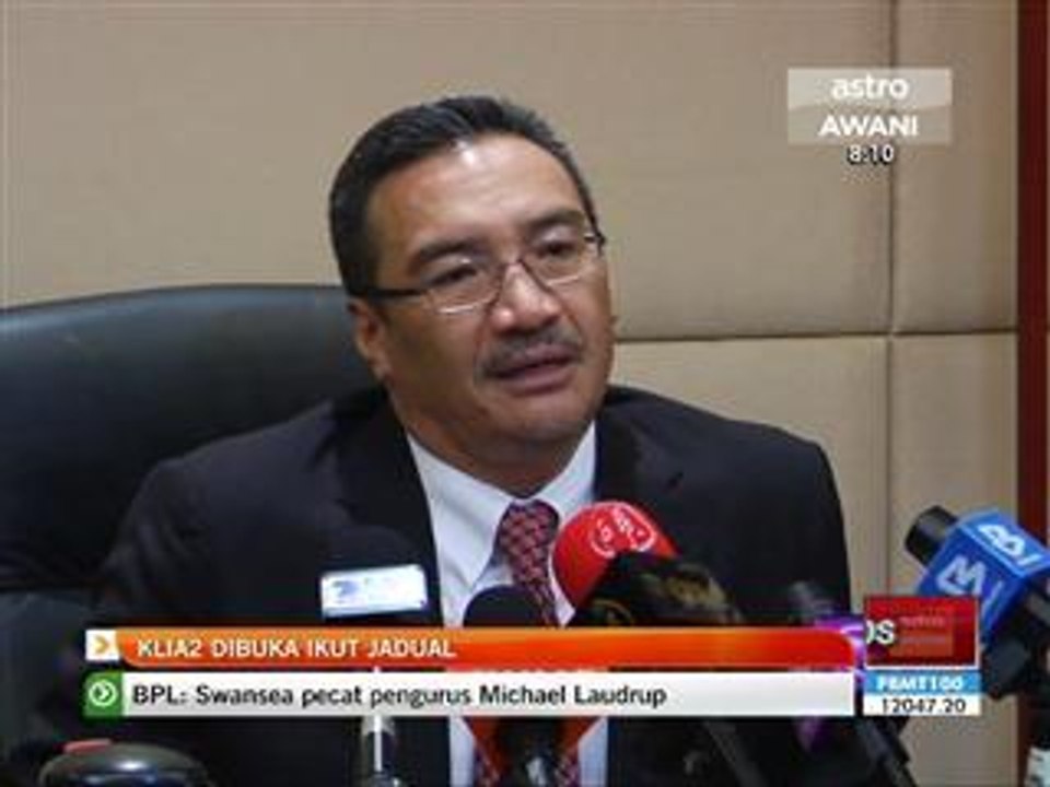 KLIA2 dibuka ikut jadual