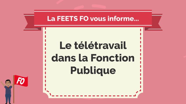 Le télétravail dans la Fonction Publique