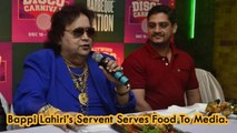 Bappi Lahiri’s Servent Serves Food To Media