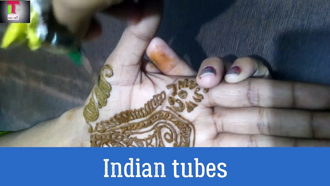 Mehndi Design with water bottle cap | Mehndi with the help of water bottle cap | #10dayschallenge | #Day8 | #IndianTubes